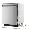 KitchenAid 24" 47 dBA Dishwasher with Third Level Utensil Rack – PrintShield Stainless - KDFS224SPS | Lave-vaisselle KitchenAid de 24 po et de 47 dBA avec panier à ustensiles sur le troisième niveau - acier inoxydable PrintShieldMC - KDFS224SPS