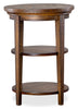 Hanson 18” Round Traditional Pine End Table - Toasted Nutmeg | Table de bout ronde traditionnelle Hanson de 18 po en pin - muscade grillée