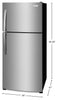Frigidaire 30” 20 Cu. Ft. Top Freezer Refrigerator – Stainless Steel - FFHT2022AS | Réfrigérateur Frigidaire de 20 pi3 et de 30 po à congélateur supérieur - acier inoxydable - FFHT2022AS