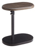 Cedric 18" Adjustable Accent Table – Walnut Oak and Black  | Table d’appoint réglable Cedric de 18 po - chêne noyer et noir