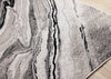 Plasma Black Grey Area Rug - 7'10" x 10'6" | Carpette Plasma gris et noir - 7 pi 10 po x 10 pi 6 po