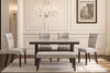 Libra Dining Chair with Polyester Fabric, - Grey | Chaise de salle à manger Libra en tissu de polyester - grise