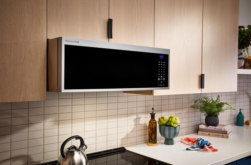 KitchenAid 1.1 Cu. Ft. Smart Low-Profile Over-the-Range Microwave - Stainless Steel - YKMML550RPS
