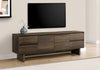 Burkley 71” Modern TV Stand with Storage and Cable Management for TVs up to 80” - Dark Brown | Meuble pour téléviseur moderne Burkley de 71 po avec rangement et système de gestion des câbles pour téléviseurs jusqu’à 80 po - brun foncé