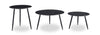 Delancey 31.5" Modern 3-Pack Coffee + 2 End Tables - Black|Ensemble 3 tables modernes Delancey de 31,5 po (table à café et 2 tables de bout) - noir