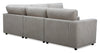 Voyage Modular 5-Piece Fabric Sectional with Removable Back Cushions – Taupe  | Sofa sectionnel modulaire Voyage 5 pièces en tissu avec coussins de dossier amovibles - taupe