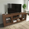 Garrison 72" Modern TV Stand with Storage and Cable Management for TV’s up to 80" – Dark Brown  | Meuble pour téléviseur moderne Garrison de 72 po avec rangement et système de gestion des câbles pour téléviseurs jusqu’à 80 po - brun foncé