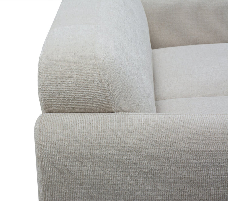 Sadie 78.7\" Fabric Sofa with Rubberwood Legs – Sand