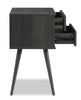 Mori Bedside 2-Drawer Nightstand, 18"W x 25.75"H - Black | Table de nuit Mori de 18 po (l) x 25,75 po (H) à 2 tiroirs - noire