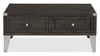 London 42" Industrial Coffee Table – Grey Wood Finish and Silvery Metal Legs | Table à café industrielle London de 42 po - fini en bois gris et pattes en métal argenté  | LONDOCTB