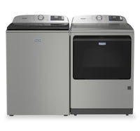 Maytag 6.0 Cu. Ft. Pet Pro Top-Load Washer and 7.4 Cu. Ft. Gas Dryer- Radiant Silver - MATL72GS
