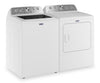 Maytag 5.5 Cu Ft. Top Load Washer with Pet Pro and 7.0 Cu. Ft. Pet Pro Electric Dryer – White | Laveuse à chargement par le haut 5,5 pi³ avec Animal Pet Pro et sécheuse électrique Animal Pet Pro 7,0 pi³ de Maytag - blanches