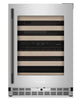 Kitchenaid® 24" Undercounter Wine Cellar with Full-Extension Wood-Front Racks - Stainless Steel - KUWR524SPS | Cellier à vin KitchenAid de 24 po sous le comptoir avec grilles à extension complète à devant en bois - acier inoxydable - KUWR524SPS