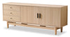 Kemper 71" Modern TV Stand with Storage for TVs up to 75"- Harvest Oak | Meuble pour téléviseur moderne Kemper de 71 po avec rangement pour téléviseurs de jusqu’à 75 po - chêne récolte
