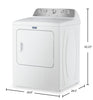 Maytag 7.0 Cu Ft. Gas Dryer with Pet Pro Option – White - MGD5605RW | Sécheuse à gaz Maytag de 7,0 pi3 avec option Animal Pet Pro - blanche - MGD5605RW