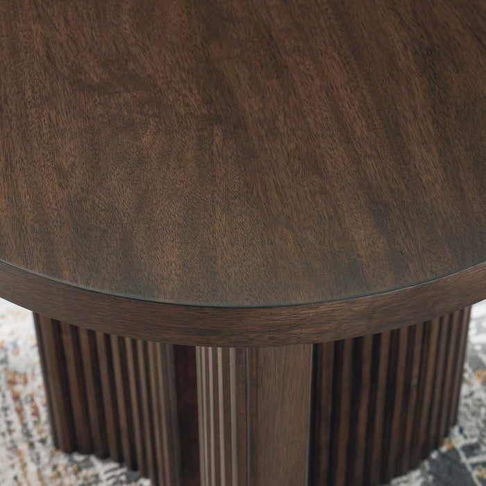 Barlow 24” Solid Wood Mid-Century Modern End Table - Brown