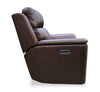 Vibe 40" Genuine Leather Massage Power Reclining Chair with Immersive Audio and Power Headrests - Brown | Fauteuil de massage à inclinaison électrique Vibe de 40 po en cuir véritable avec son immersif et appuie-tête électrique - brun