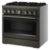 KitchenAid 5.1 Cu. Ft. Dual Fuel Range with No Preheat Air Fry – Black Ore - KFDS936SBE | Cuisinière hybride KitchenAid de 5,1 pi3 avec friture à air sans préchauffage - minerai noir - KFDS936SBE