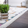Ellis Multi-Colour Geometric Shag Area Rug - 6'7" x 9'6" | Carpette à poil long Ellis multicolore à motif géométrique - 6 pi 7 po x 9 pi 6 po