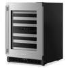 KitchenAid 24" Undercounter Wine Cooler with Full-Extension – Stainless Steel - KUWR324SSB | Refroidisseur à vin sous le comptoir KitchenAid de 24 po avec extension complète – acier inoxydable - KUWR324SSB