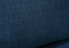 River 40.1" Linen-Look Fabric Chair with Wood Base and Legs - Blue | Fauteuil River de 40,1 po en tissu d’apparence lin avec base et pattes en bois - bleu