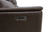 Vibe 76" Genuine Leather Massage Power Reclining Loveseat with Immersive Audio and Power Headrests - Brown | Causeuse de massage à inclinaison électrique Vibe de 76 po en cuir véritable avec son immersif et appuie-têtes électriques - brune