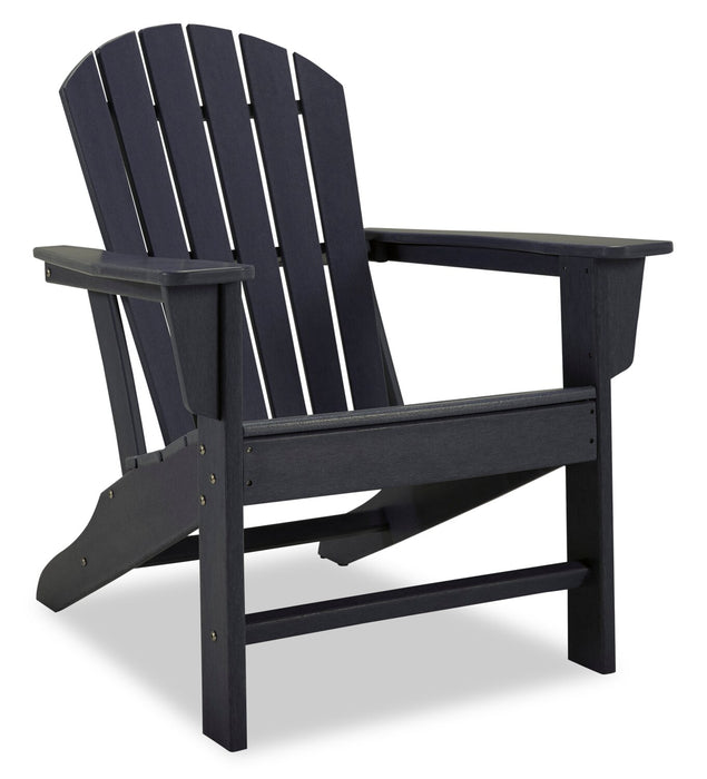 Bask Outdoor Patio Adriondack Chair - High Density Plastic, UV & Weather Resistant - Black