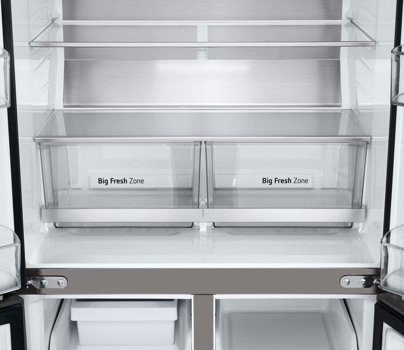 LG 33\" 18.6 Cu. Ft. French 4-Door Counter-Depth Refrigerator - Stainless Steel - LF19C8200S