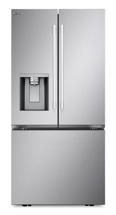 LG 33\" 25 Cu. Ft. French-Door Standard-Depth Refrigerator - Stainless Steel - LF25H6330S