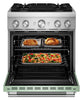 KitchenAid 4.1 Cu. Ft. Dual Fuel Range with No Preheat Air Fry Mode – Cardamom - KFDS930SDC | Cuisinière hybride KitchenAid de 4,1 pi3 avec mode de friture à air sans préchauffage - cardamome - KFDS930SDC | KFDS930C