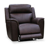 Vibe 40" Genuine Leather Massage Power Reclining Chair with Immersive Audio and Power Headrests - Brown | Fauteuil de massage à inclinaison électrique Vibe de 40 po en cuir véritable avec son immersif et appuie-tête électrique - brun