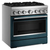 KitchenAid 5.1 Cu. Ft. Dual Fuel Range with No Preheat Air Fry – Agave - KFDS936SAG | Cuisinière hybride KitchenAid de 5,1 pi3 avec friture à air sans préchauffage - agave - KFDS936SAG