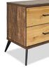 Silas Bedside 2-Drawer Nightstand, 26"W x 23.9"H - Rustic Brown | Table de nuit Silas de 26 po (L) x 23,9 po (H) à 2 tiroirs - brun rustique