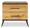 Silas Bedside 2-Drawer Nightstand, 26"W x 23.9"H - Rustic Brown | Table de nuit Silas de 26 po (L) x 23,9 po (H) à 2 tiroirs - brun rustique