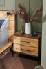 Silas Bedside 2-Drawer Nightstand, 26"W x 23.9"H - Rustic Brown | Table de nuit Silas de 26 po (L) x 23,9 po (H) à 2 tiroirs - brun rustique