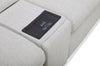 Sky Modular 6-Piece Fabric Power Reclining Sectional with Reclining Armless Chair - Nathan Wheat | Sofa sectionnel modulaire à inclinaison électrique Sky 6 pièces en tissu avec fauteuil sans accoudoirs inclinable - blé Nathan