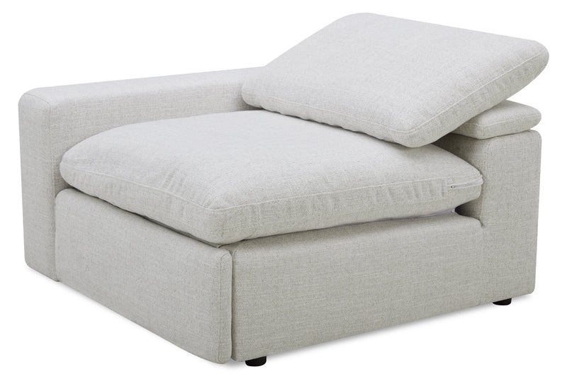 Sky Modular 6-Piece Fabric Power Reclining Sectional with Reclining Armless Chair - Nathan Wheat