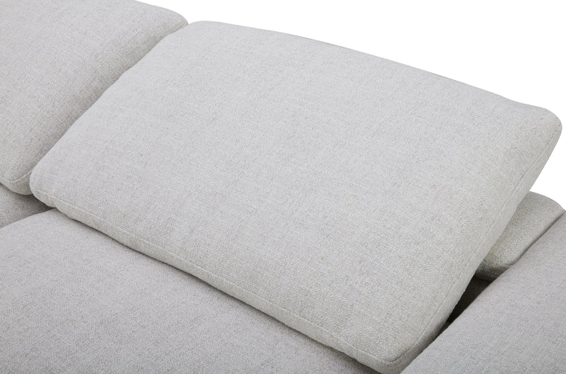 Sky Modular 6-Piece Fabric Power Reclining Sectional with Reclining Armless Chair - Nathan Wheat