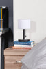 Solana 11” Modern Metal Acrylic Portable Indoor/Outdoor Table Lamp with USB Port - Black | Lampe de table pour l’intérieur et pour l’extérieur moderne portable Solana de 11 po en métal et en acrylique avec port USB - noire