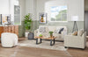 Solo 31.1" Sherpa Fabric Curved Accent Chair - Ice Cream  | Fauteuil d’appoint courbé Solo de 31,1 po en tissu sherpa - crème glacée