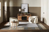 Solo 31.1" Sherpa Fabric Curved Accent Chair - Ice Cream  | Fauteuil d’appoint courbé Solo de 31,1 po en tissu sherpa - crème glacée