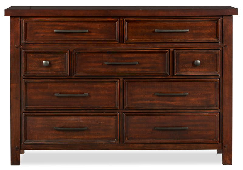 Sonoma 5pc Bedroom Set with Storage Bed, Dresser & Mirror, Mango Brown - Twin Size