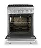 Smeg 2.8 Cu. Ft. Professional Gas Range - SPR24UGGX|Cuisinière professionnelle à gaz Smeg de 2,8 pi3 - SPR24UGGX