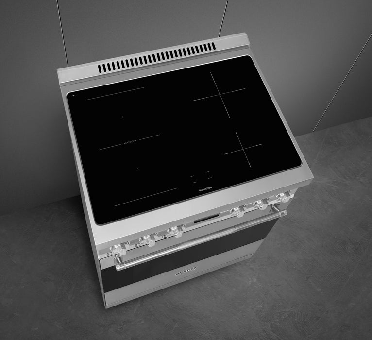 Smeg 4.6 Cu. Ft. Professional Induction Range - SPR30UIMX