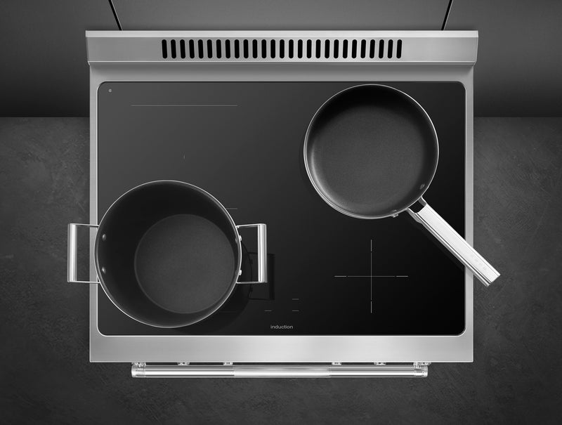 Smeg 4.6 Cu. Ft. Professional Induction Range - SPR30UIMX