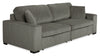 Stratus 108" Faux Fur Fabric Full-Size Sofa Bed with Power Sliding - Fog Grey | Sofa-lit double Stratus de 108 po en tissu de fausse fourrure avec coulissement électrique - gris brouillard