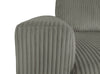 Stratus 108" Faux Fur Fabric Full-Size Sofa Bed with Power Sliding - Fog Grey | Sofa-lit double Stratus de 108 po en tissu de fausse fourrure avec coulissement électrique - gris brouillard