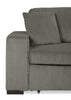 Stratus 108" Faux Fur Fabric Full-Size Sofa Bed with Power Sliding - Fog Grey | Sofa-lit double Stratus de 108 po en tissu de fausse fourrure avec coulissement électrique - gris brouillard
