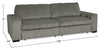 Stratus 108" Faux Fur Fabric Full-Size Sofa Bed with Power Sliding - Fog Grey | Sofa-lit double Stratus de 108 po en tissu de fausse fourrure avec coulissement électrique - gris brouillard