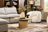 Sullivan 35.43" Round Coffee Table with Sintered Stone Top - Beige Travertine | Table à café ronde Sullivan de 35,43 po avec dessus en pierre frittée - travertin beige